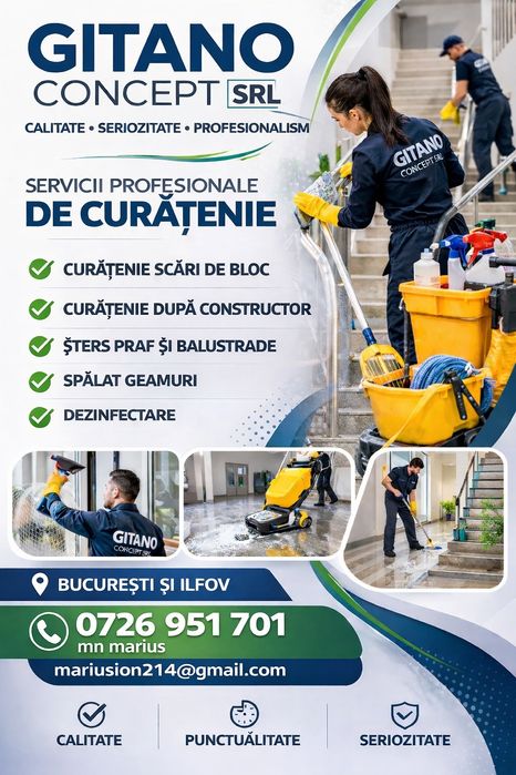 Servicii curetenie și igenizare