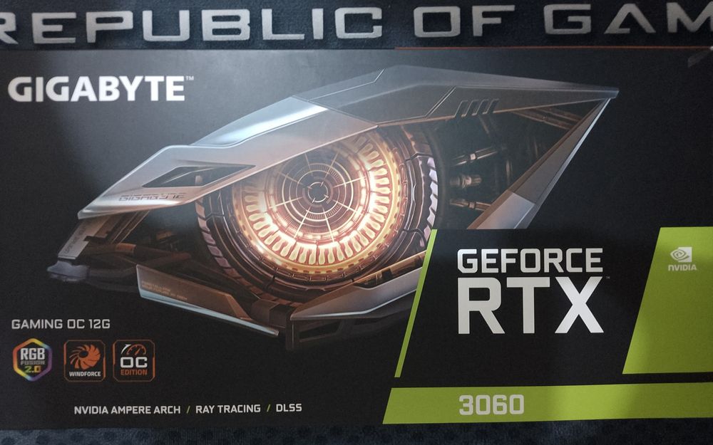 Видеокарта GeForce RTX 3060 12GB, GAMING OC. Б/У.