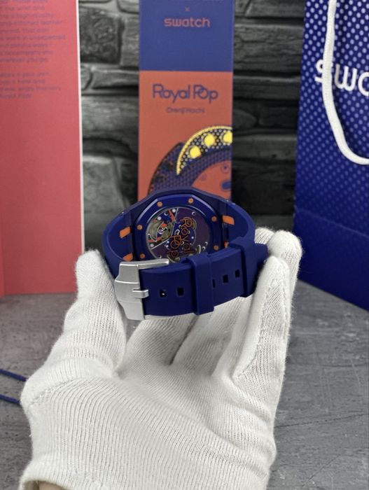 Ceas Ap X swatch Orenji Hachi Full box cu brǎțarǎ