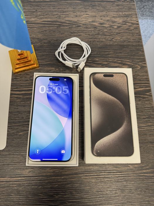 iPhone 15 Pro Max 256GB.85%.В Идеале! 10/10. Есим.