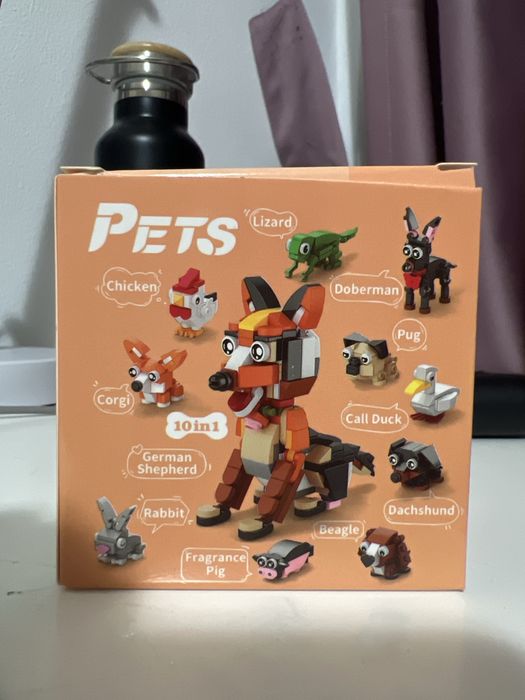 Set de constructii figurine animale