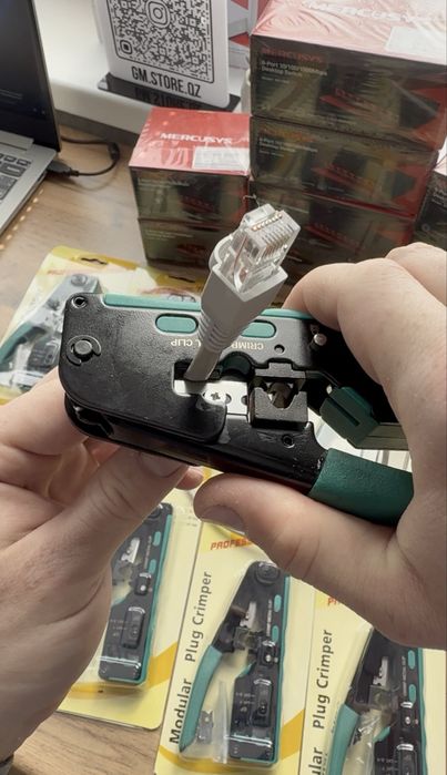 Кримпер для RJ-коннекторов RJ11/RJ12/RJ45