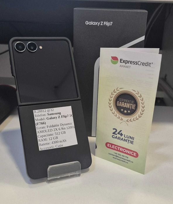 Telefon Samsung Z Flip7 5G (AG32 B28821.1) 2 ANI GARANTIE!