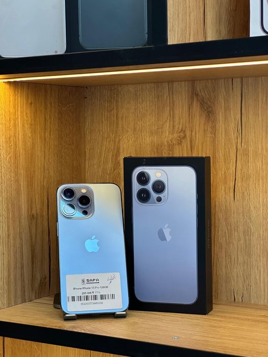 айфон 13 про синий с коробкой
