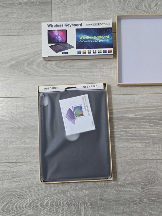 Tastatură Bluetooth cu Touchpad, Carcasă–Rotație 360°–iPad 10/11
