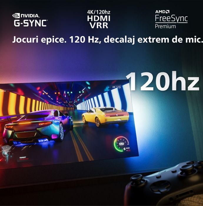 Televizor OLED Smart PHILIPS 42OLED818, Ultra HD 4K, HDR10+, 106cm