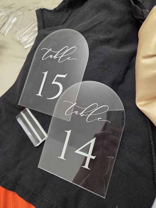 Numere masa 1-20 acril transparent