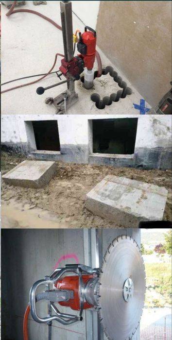 Almazniy betona rezka, Almazniy bur. Перфоратор Алмазное бурение резка