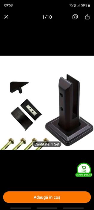 Cleme  pentru sticla