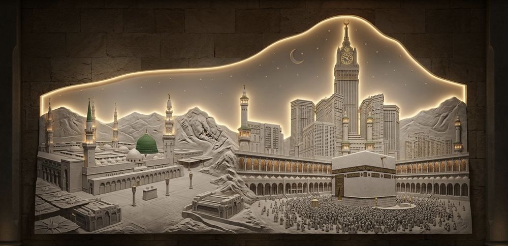 барельеф и роспись стен