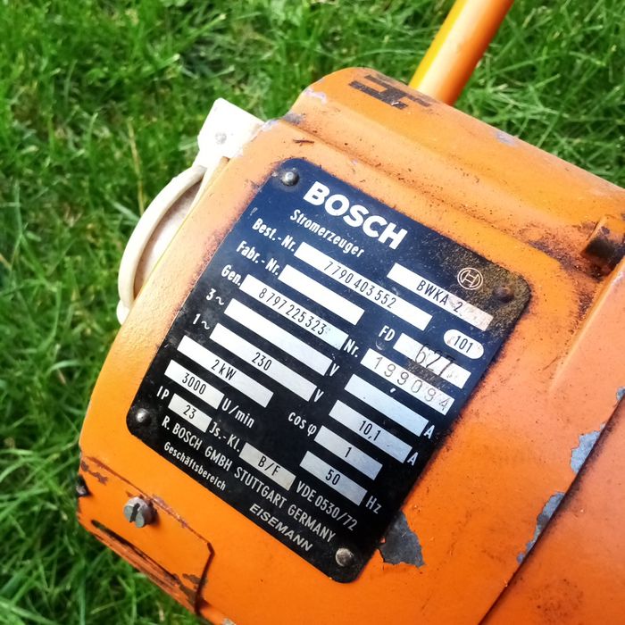 Generator curent mono și trifazic Honda, Bosch