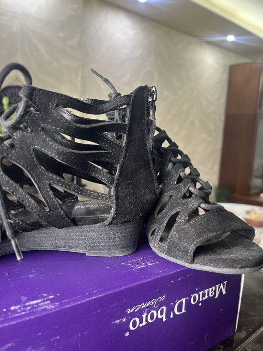 Дамски сандали велур