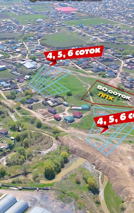 Көксайдан участоктар сатылымда