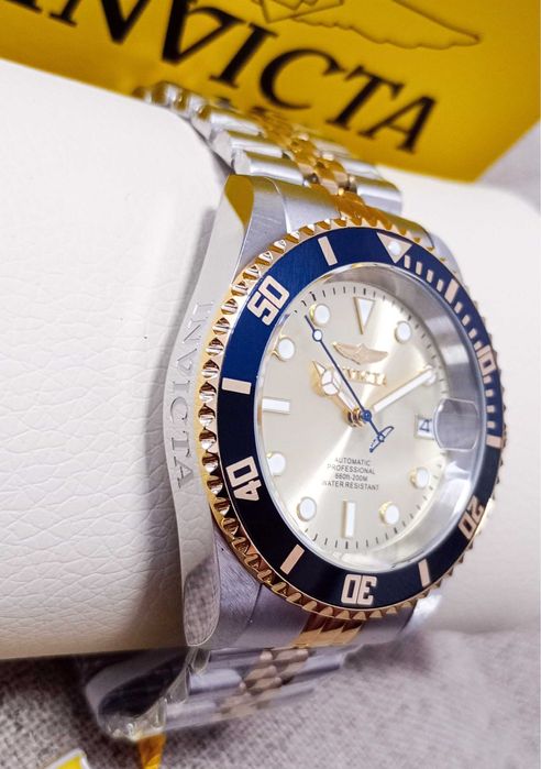 Ceas Invicta Pro Diver Automatic Gold Dial Batman Bezel - Barbati