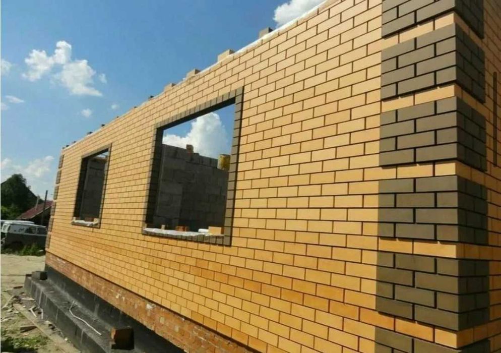 Облицовка клинкерным кирпичом