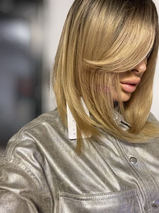 Peruca blond caramel / saten