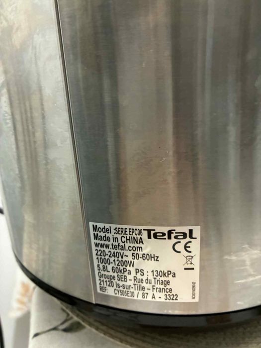 Уред за готвене под налягане Тефал Tefal One Pot 1200W Черен