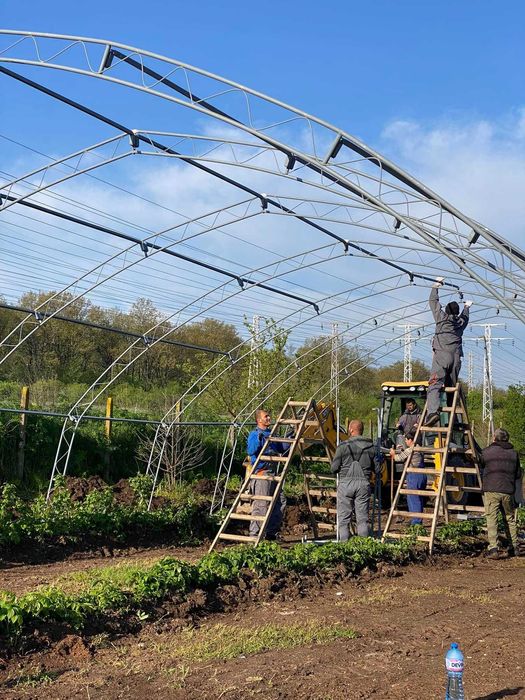 ОРАНЖЕРИИ- Българско производство- 8м Ширина//полиетиленова оранжерия