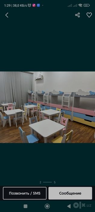 Bog'cha uchun mebel to'plamlari