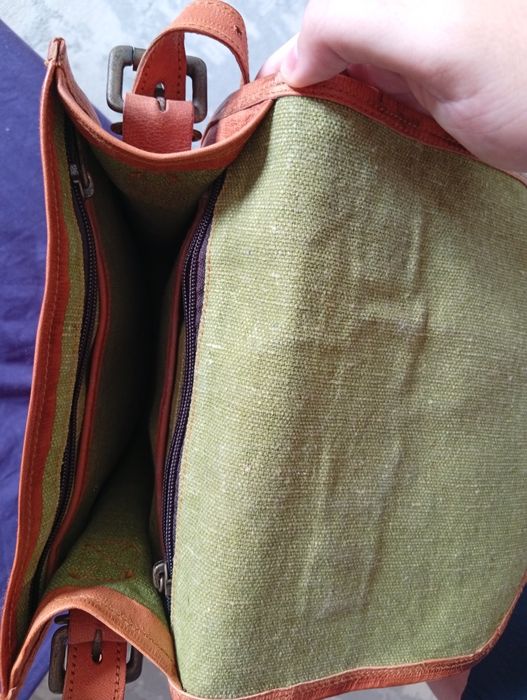 Кожанная сумка, ручной работы