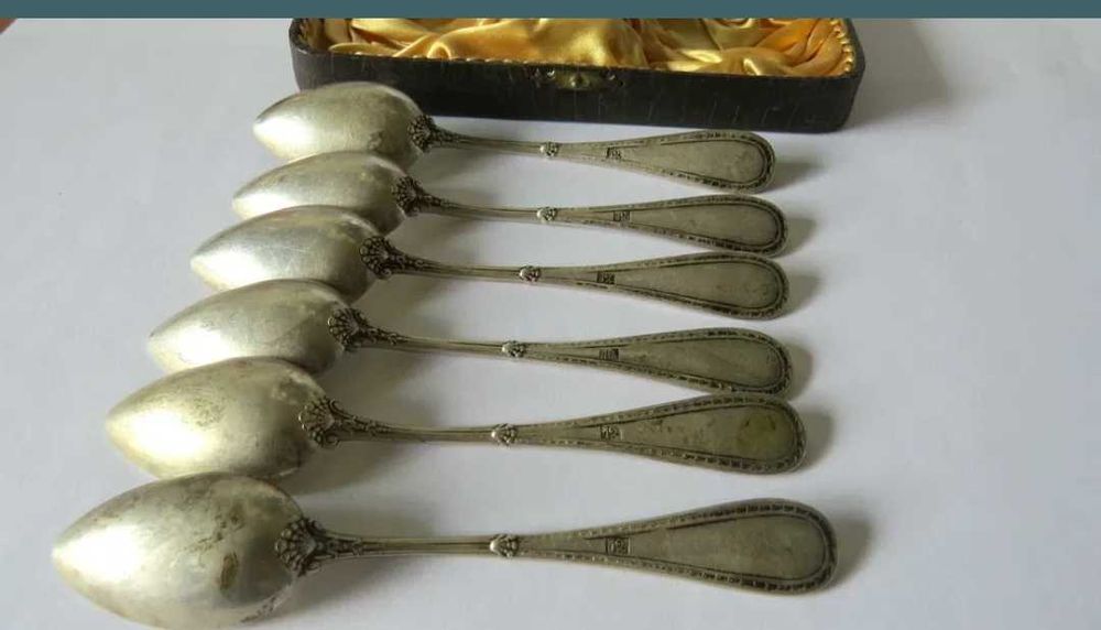 Set lingurite argint masiv romanesti