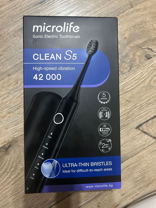 Чисто нова електрическа четка за зъби Microlife Clean S5