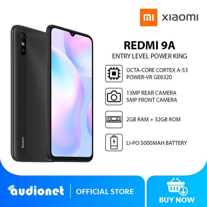 Redmi 9A Granite Grey 2GB RAM 32GB ROM