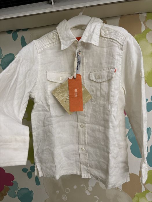 BOSS детска риза 100%лен с етикет 6г/116см