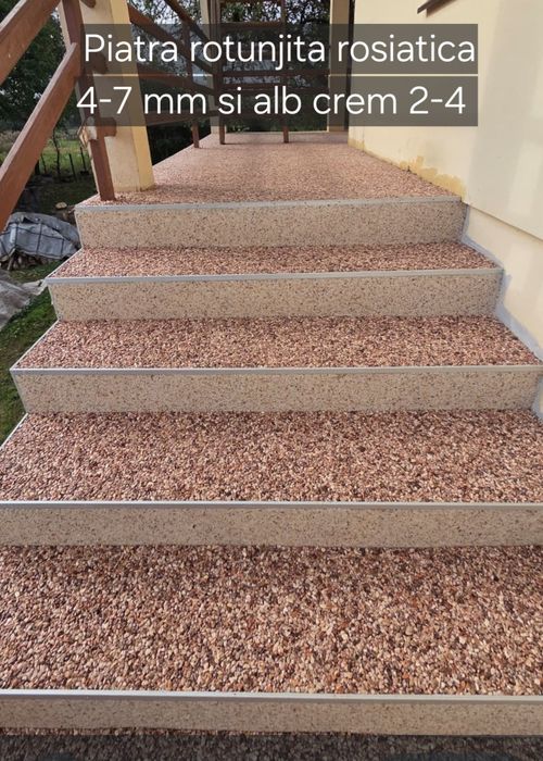 Covor piatra rasina Romania poliuretanica epoxidica 2-4 mm / 4-7 mm