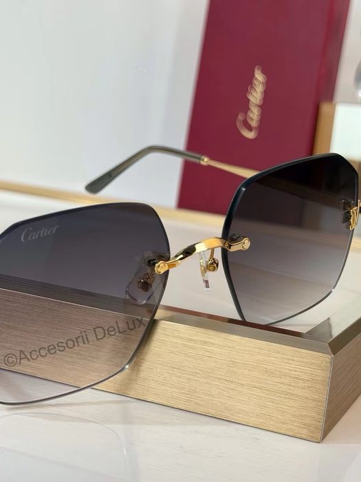 Ochelari de Soare Cartier CT0591S Full Box [Verificare Colet] Grey Gradient