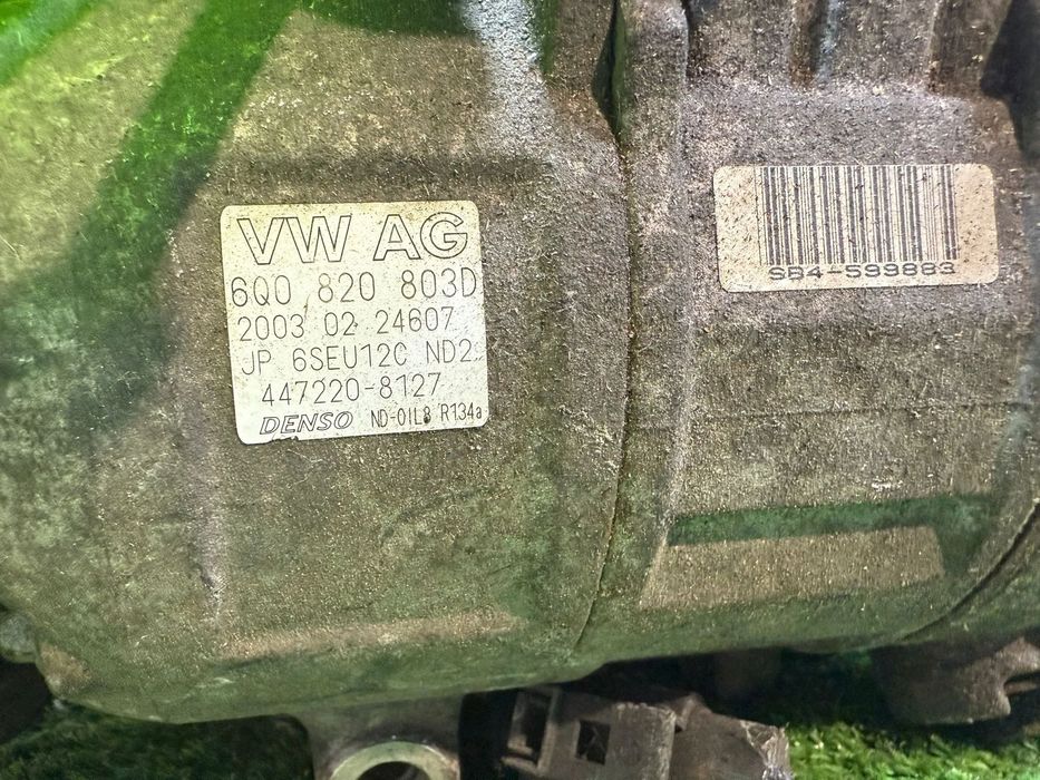 COMPRESOR AC SEAT Cordoba / Ibiza / VW GolF / Lupo / Bora / Polo / COD OEM 6Q0820803D