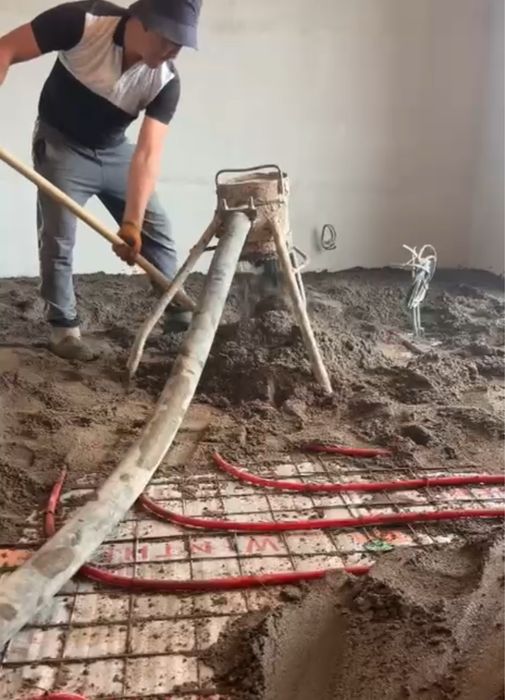 Стяжка полусухая!