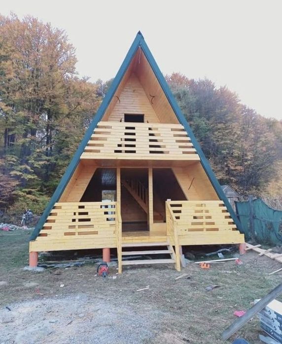 Vând cabane tip A frame