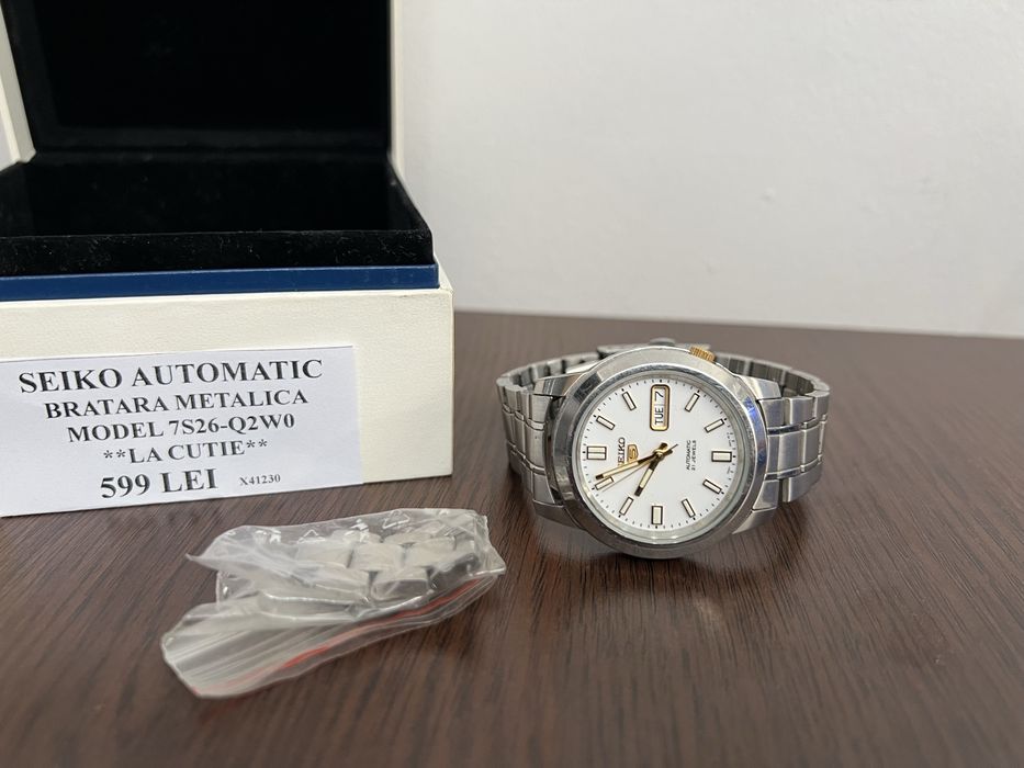 Amanet Royal CB : Ceas Seiko Automatic la cutie model 7s26-q2wo
