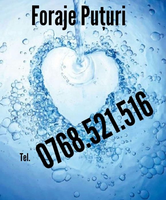 Foraje Puturii Apa Calitate Mica Mare Adancime