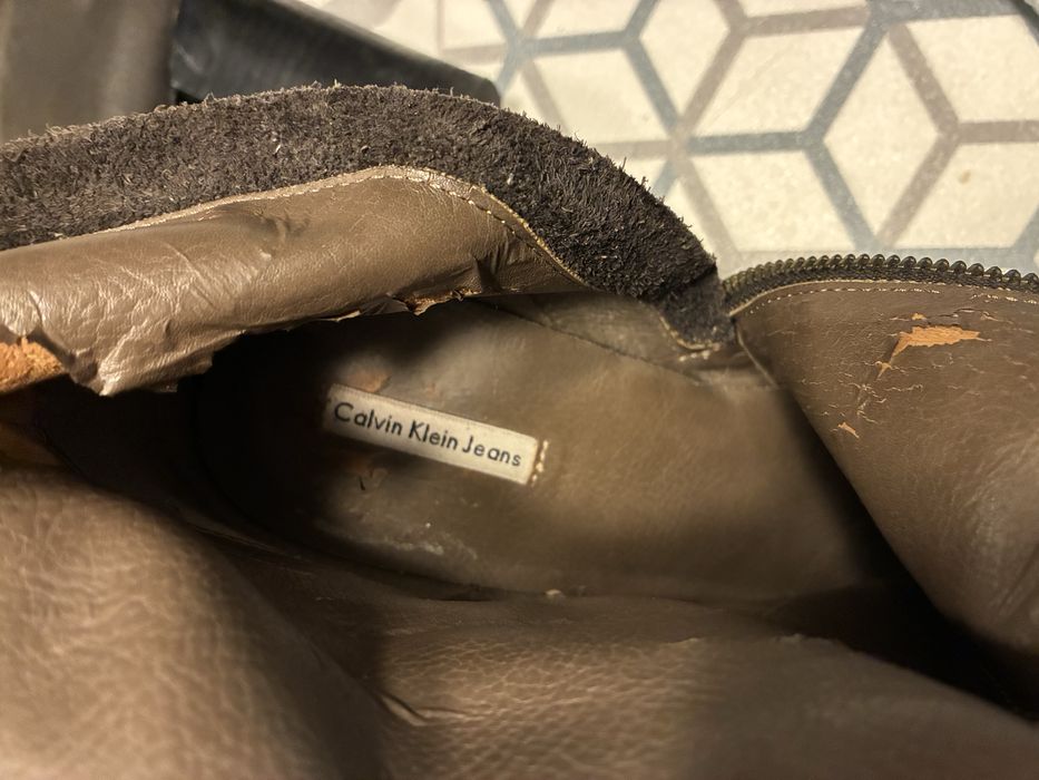 Кожени ботуши като нови, маратонки Asics и Salomon, боти Calvin Klein