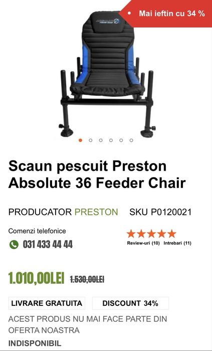 Scaun Preston Absolute 36 Feeder Chair