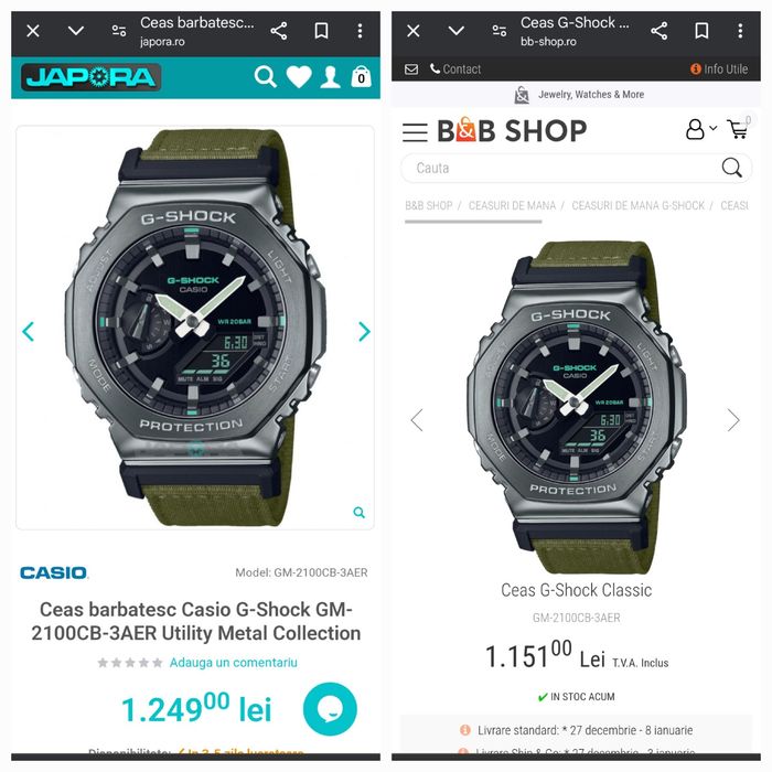 Casio G Shock GM 2100