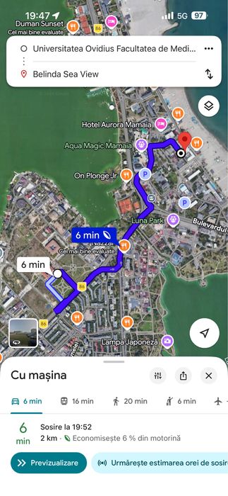 În fiecare dimineață, Marea Neagră în fața ta | Apartament premium 2 camere | Parcare subterană | Mamaia zona Teatrul de Vară