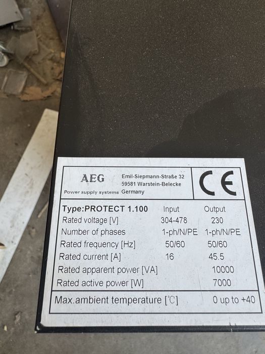 UPS AEG 10Kva/7Kw3-1