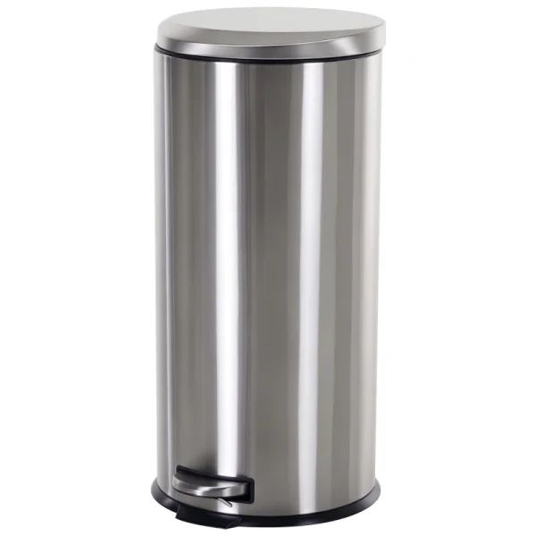 Кошче за боклук HOMCOM 30L с педал Ø29.2 x 62.5 см