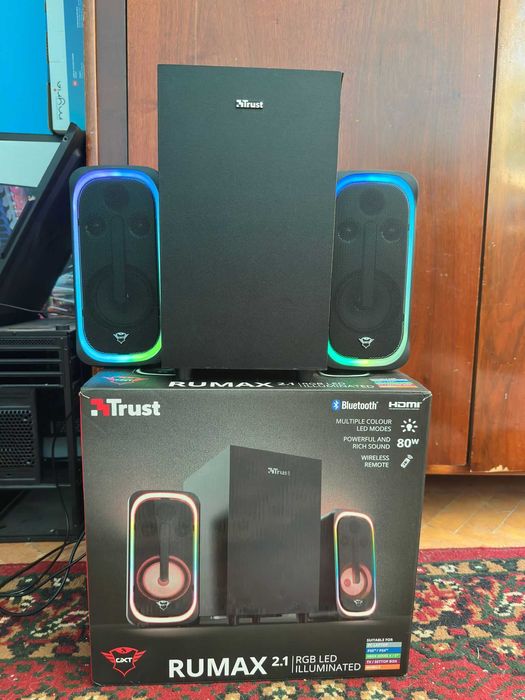 Boxa TRUST GXT RUMAX 2.1 40W-80W conexiune multipla