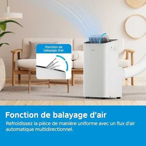 MIDEA Silent мобилен климатик 12000 BTU охлаждане и отопление