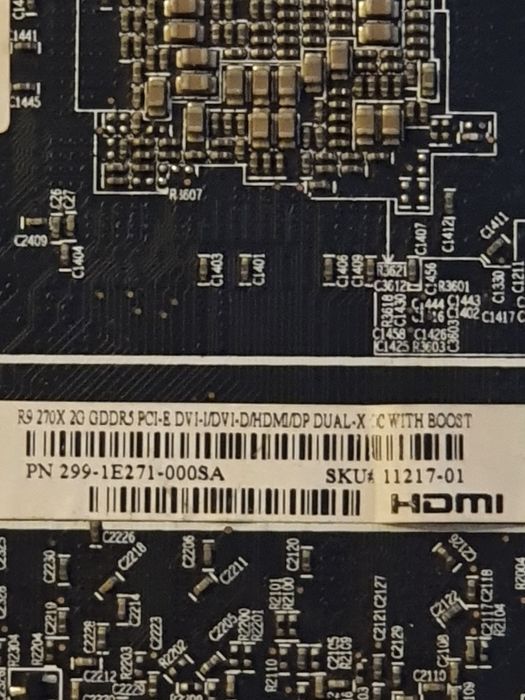 Видеокарта Sapphire R9 270x 2GB Dual-X OC (Бартер)