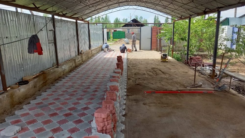 Укладка брусчатка,плитка