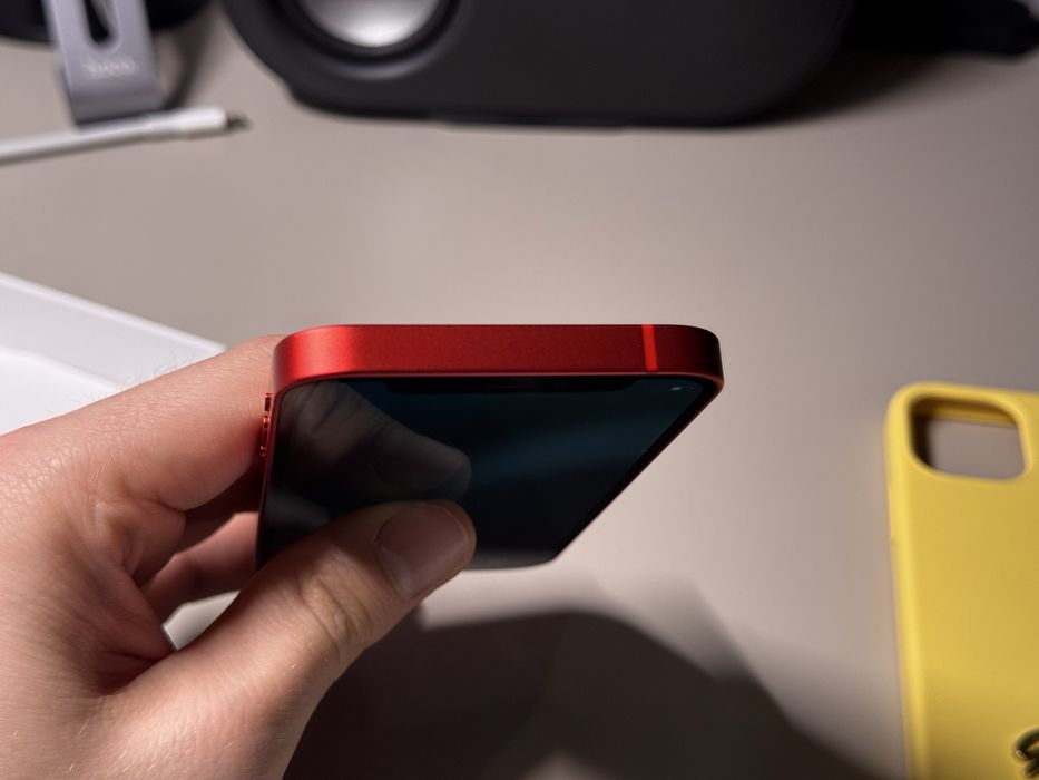 iPhone 12 mini red/rose 128gb cu cutie si doua huse premium