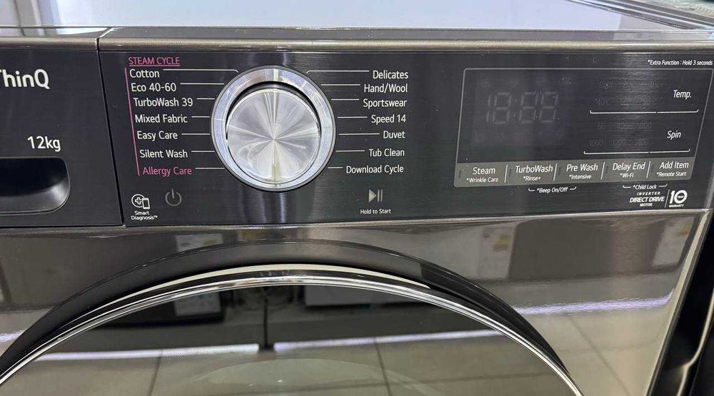 Стиральная машина LG 12 кг F4V9BWP2EE AI DD TurboWash Steam