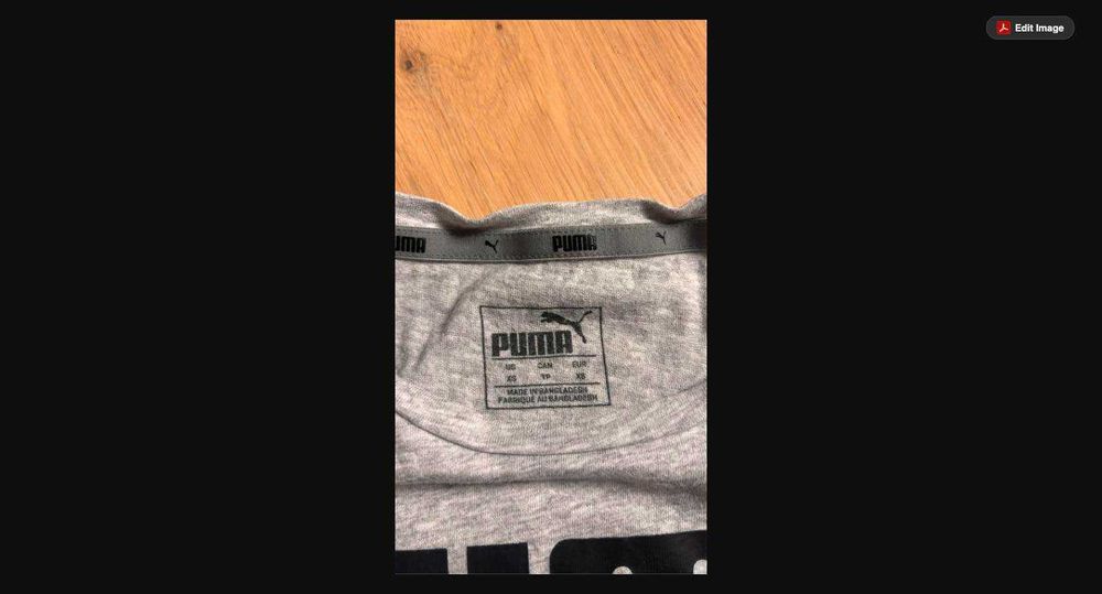 Tricou dama Puma, gri melanj, logo frontal, Marimea XS