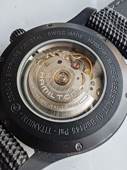 Ceas Hamilton Khaki Field Titanium Automatic 42 mm Funct. Impecabil!