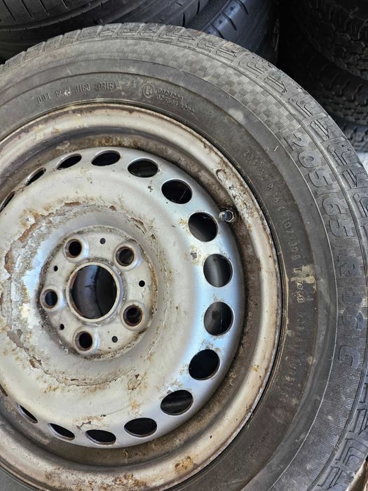 JanteTabla 16''5x120+Cauciucuri 205-65-16''C-VwT5/Transporter/Multivan